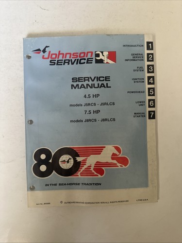 1980 johnson 8005 service - 1980, jm-8005